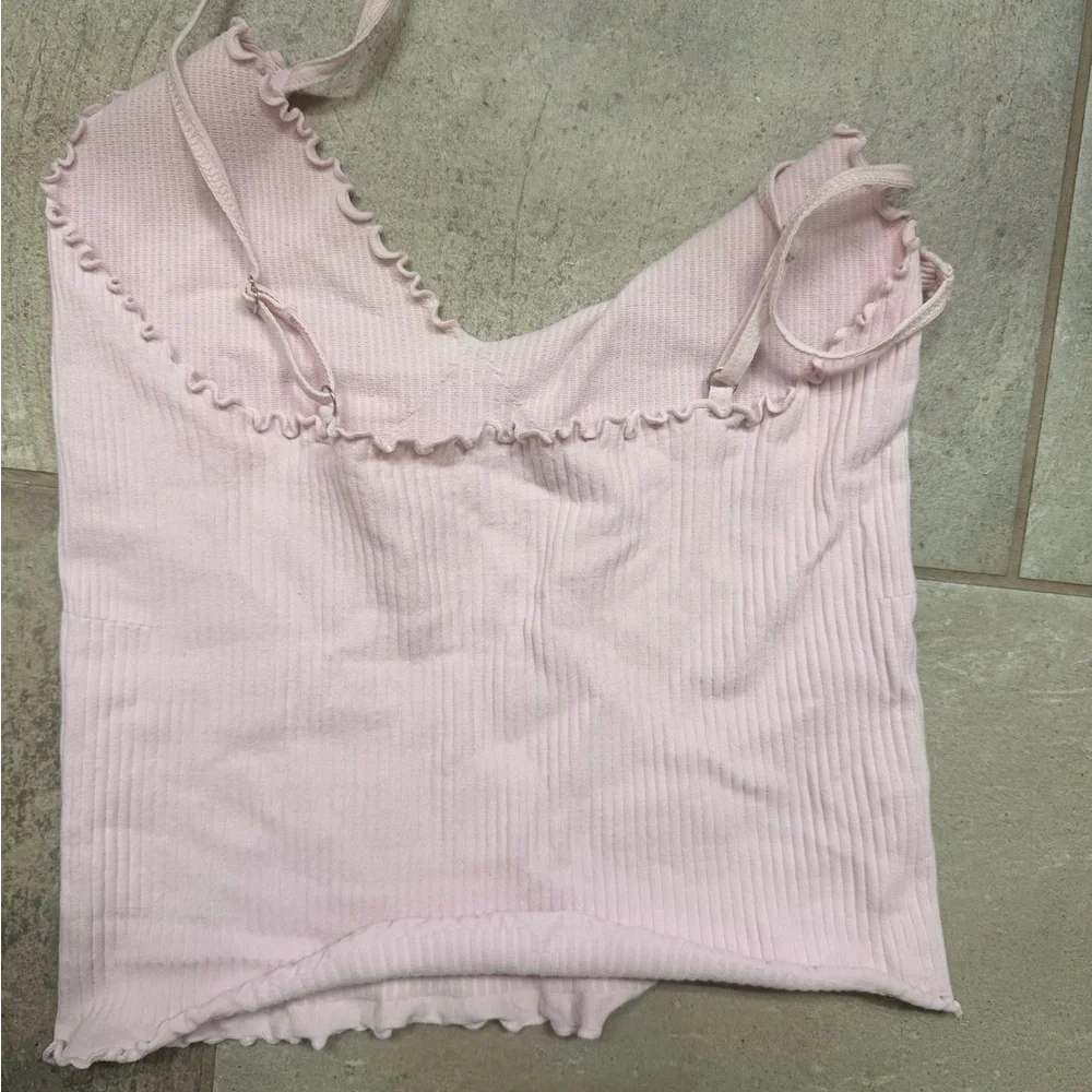 Free People Easy To Love Cami - size xs/s ballerina pink - Picture 3 of 3